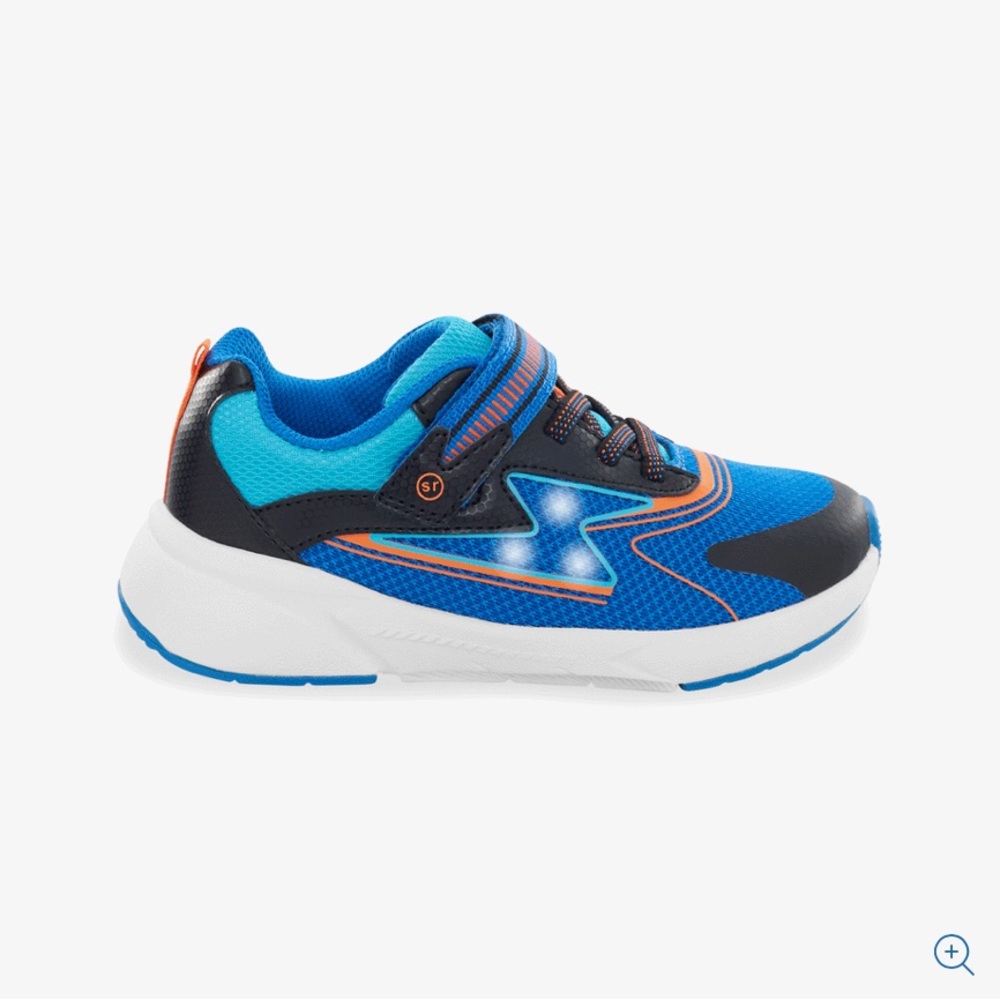 Stride Rite Blue and Black Kids Sneakers 8.5 wide